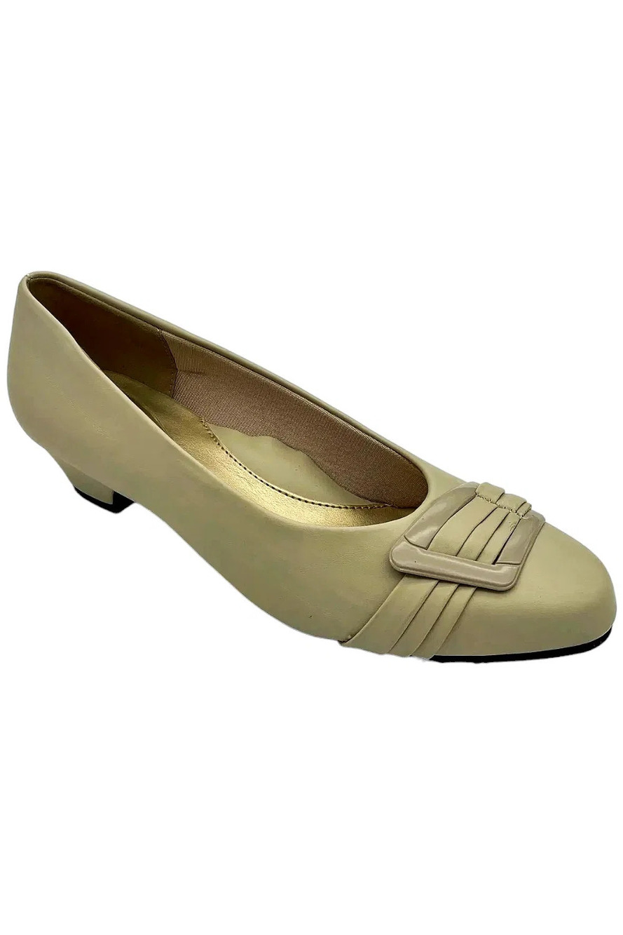 Soft Style By Hush Puppies Women's Slip-On Pumps Bone Vitello - Medium